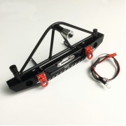 1/10 Rear Bumper With LED's, Shackles and Spare Tire Holder For Crawler